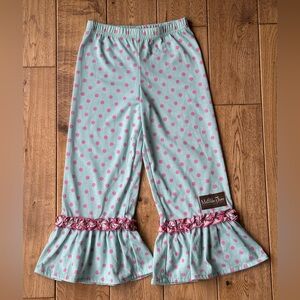 NEW Matilda Jane Polka Dot Ruffle Pajama Pant Size 6